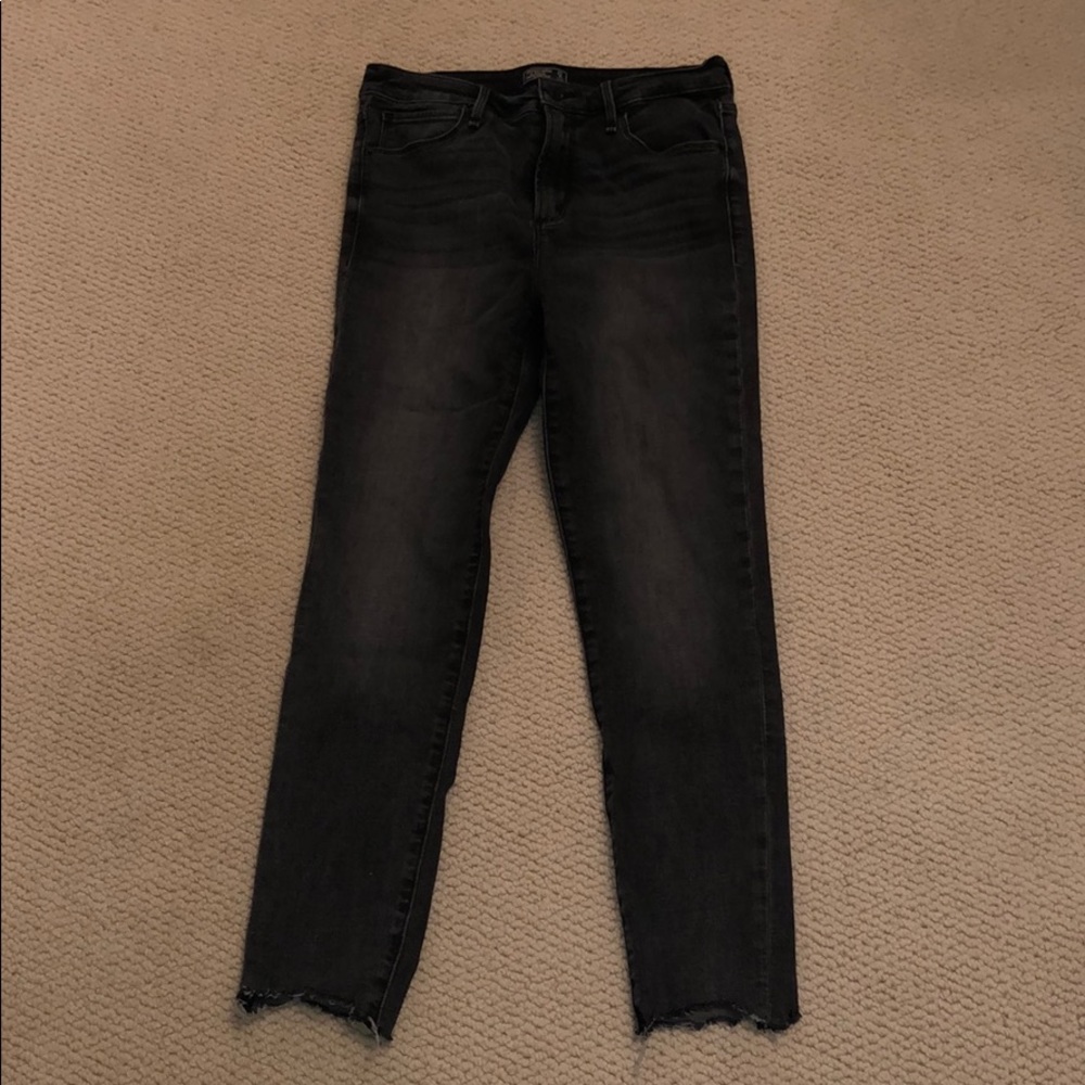 Abercrombie and Fitch high rise ankle jeans